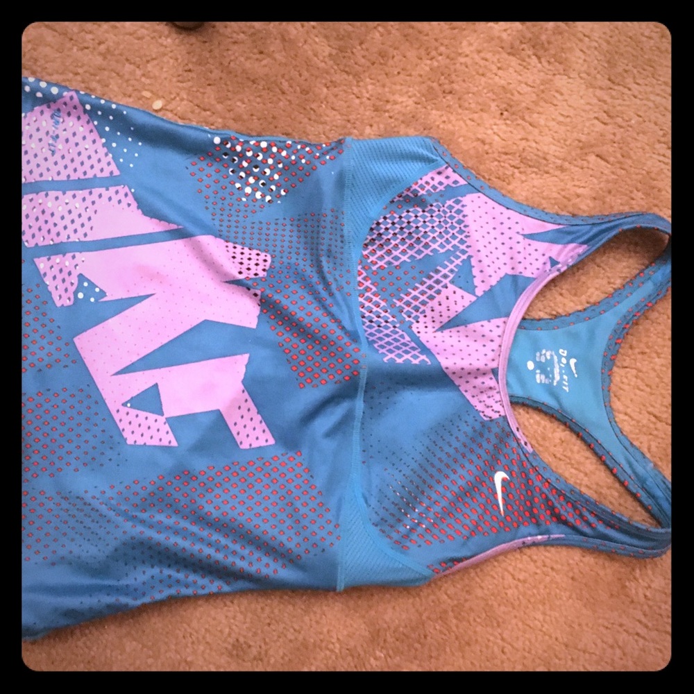 💪😍Nike Purple and blue dri-fit tank top - Picture 1 of 3
